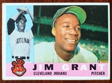 1960 Topps #14 Jim “Mudcat” Grant, Cleveland Indians, VG-VGEX