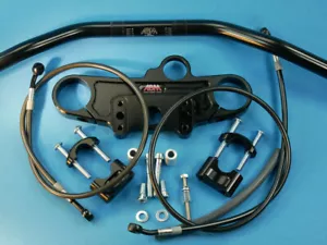 ABM Superbike Lenker-Kit SUZUKI SV 1000 S (WVBX) | 03-ff | schwarz - Picture 1 of 7