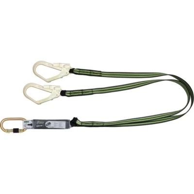 Kratos Forked Shock Absorbing Energy Absorbing Webbing Lanyard 1.80 m Connectors - Image 1 of 2