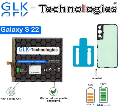 GLK FÜR Original Samsung Galaxy S22 Akku Batterie Battery   EB-BS901ABY Ohne Set - Bild 1 von 4
