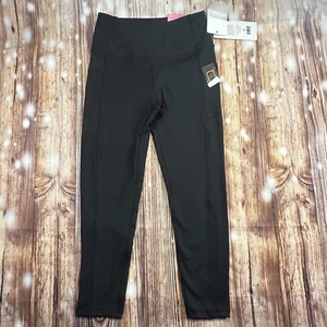 Leggings para mujer X by Gottex negros lisos tiro alto talla mediana nuevos con etiquetas - Imagen 1 de 16