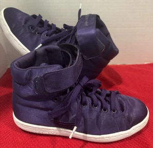 Adidas Originales Stan Smith Trifolio Mid Mujer Púrpura Satinado Tenis Talla 6.5 - Imagen 1 de 7