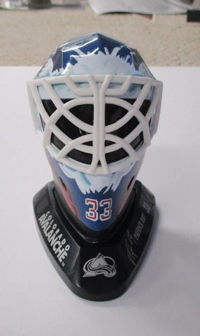 1996 McDonalds Mini Goalie Helmet Display Colorado Avalanche Patrick Roy #33 Cover