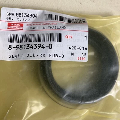 Genuine Isuzu 8-98134394-0 Rear Hub Oil Seals Fits ISUZU D-MAX GM 98134394 - Image 1 of 2