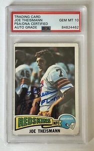 Joe Theismann Autograph Signed 1975 Topps Rookie Card w/ 83 NFL MVP - PSA/DNA - Picture 1 of 2