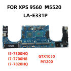 La-E331p For Dell Precision 15 5520 Motherboard I5-7300Hq Cpu Gtx1050 M1200 Gpu