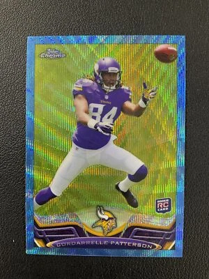 2013 Topps Chrome #19 Cordarrelle Patterson Rookie Blue Refractor Minnesota - Image 1 of 2