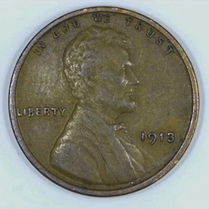 1913 Lincoln Wheat One Cent 1c XF+ Z502 - Bild 1 von 2