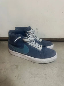 Nike SB Zoom Blazer MID - Midnight Navy / Noise Aqua sz 5.5 - Picture 1 of 6
