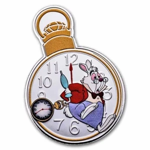 2025 - Disney Alicia en el País de las Maravillas - Conejo Blanco - Moneda de Plata Prueba 2oz - Imagen 1 de 4