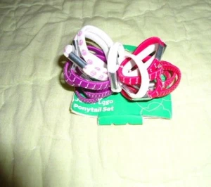 NEW Girl Scouts*Ponytail Hair Band Set*18 pieces*Pink*Purple*White*JUNIOR Logo - Picture 1 of 6