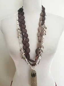 New Authentic Max Mara Weekend Multi-strand Statement Necklace, MSRP $125.00 - Picture 1 of 11