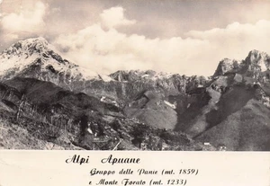 0717) CARTOLINA LUCCA ALPI APUANE GRUPPO PANIE MONTE FORATO VIAGGIATA LUCCA - Picture 1 of 2