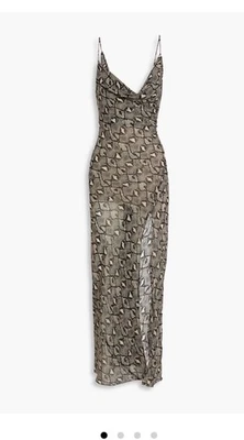 Bec Bridge Silk Portia Snake Python Print Maxi Dress Sz 16/14 Rrp $450 Sold Out - image 1 of 4