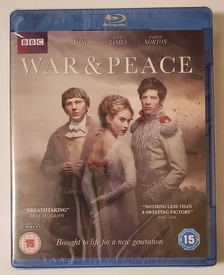 NEW SEALED War & Peace - 2016 Mini Series Blu-ray UK Import Region B - Image 1 of 3