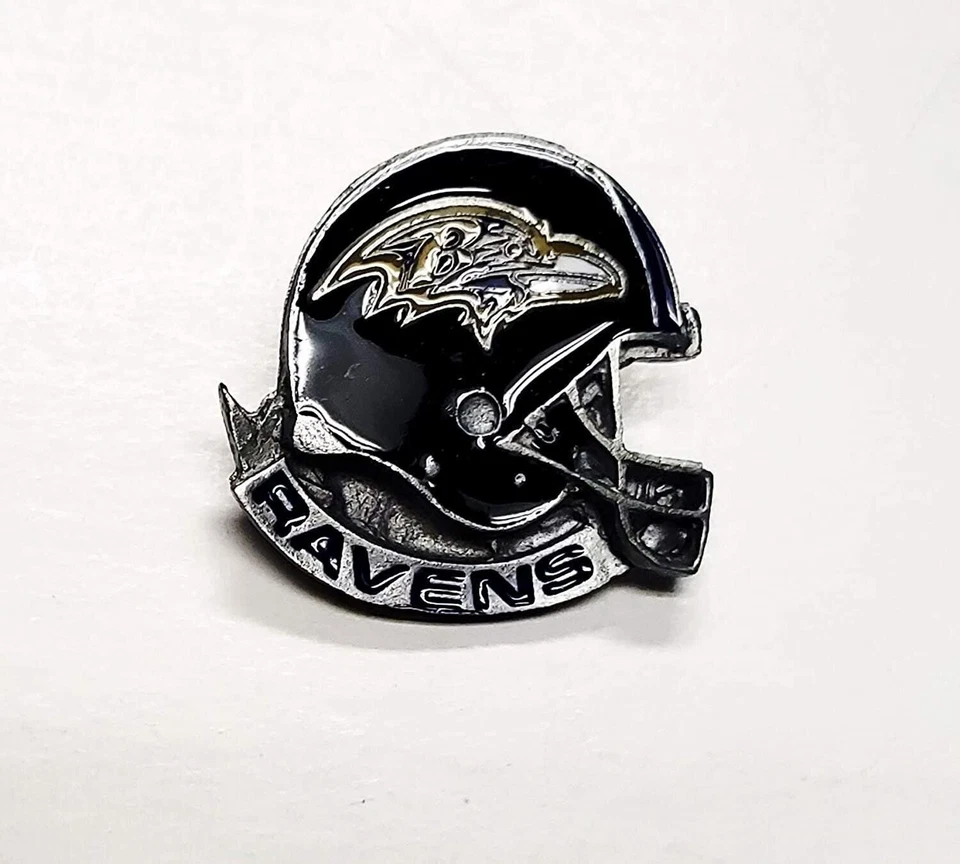 Baltimore Ravens Helmet Premium Metal Pin, Lapel Hat Tie, Push Pin Backing - Image 1 of 1