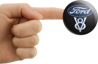 4 pegatinas para centro de rueda Ford 65 mm pegatinas emblema insignia negro Foto 1 de 4