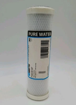 Cartucho de filtro de bloque de carbono Watts Pure Water PWCB10P 5 micras 2,5"x9,75" nuevo Foto 1 de 4