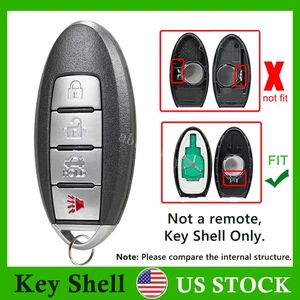 For 2007 2008 Nissan Maxima Sentra Remote Key Fob Shell Case Pad 4B CWTWBU735 - Picture 1 of 7