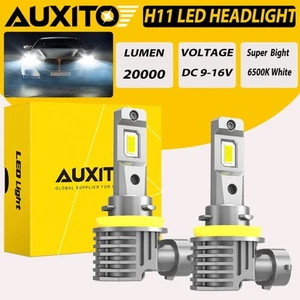 AUXITO H8 LED Headlight Bulbs Low Beam Conversion Kits Bright White Replacement - Imagen 1 de 12