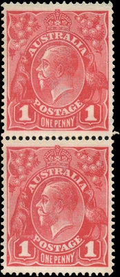 Australia Scott #21 Watermark 9 Pair MNG F+ Stamps Foto 1 de 2