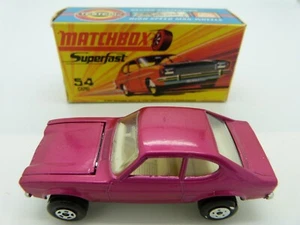 Matchbox Lesney Superfast 54 Ford Capri in Purple in original box - Picture 1 of 6