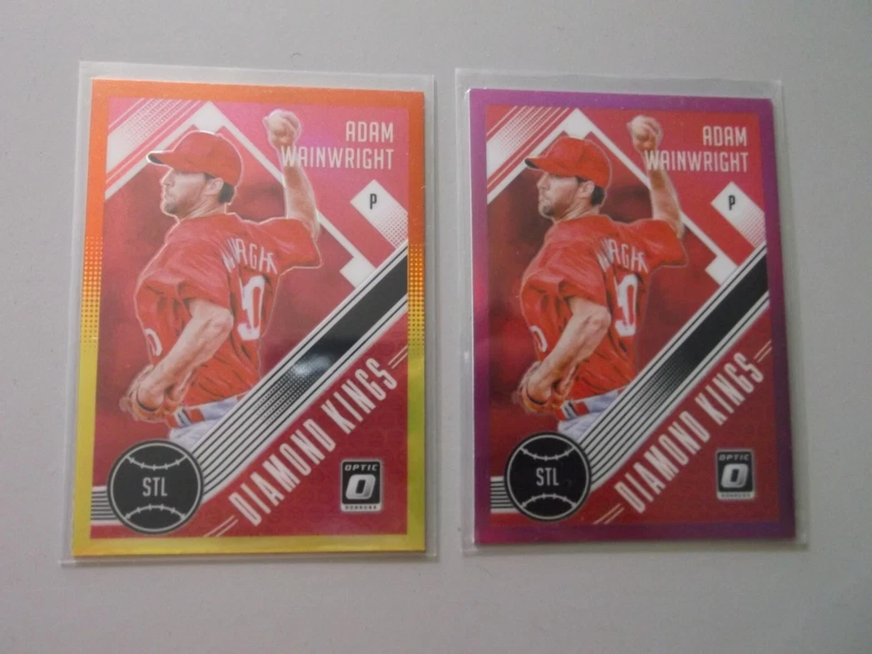 2018 Panini Donruss Optic Diamond Kings Red/Yellow @ pink Adam Wainwright #30 - Image 1 of 1