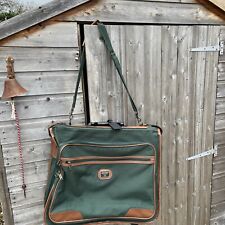 Antler Suit / Clothes Carrier / Executive Travel - Green & Brown Bag
