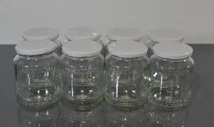 Einweckgläser 720 ml mit Deckel Weiß Einmachglas Weck Einmachgläser Vorratsgläse - Bild 1 von 1