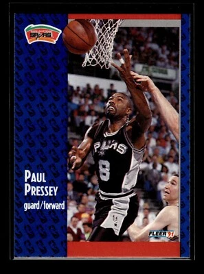 1991-92 Fleer #186 Paul Pressey (NM)(BSK) - Image 1 of 2