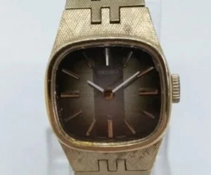 VINTAGE 1978 Seiko 11-3949 Women's 19mm Gold Tone Manual Wind Mechanical Watch - Picture 1 of 2