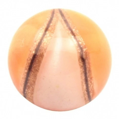 Antique Czech aventurine goldstone yellow satin lampwork dimi glass button Cover