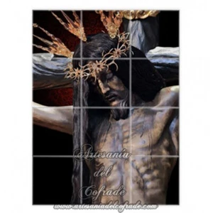 Retablo de 12 azulejos del Santísimo Cristo del Remedio de Ánimas de Cordoba - Imagen 1 de 2
