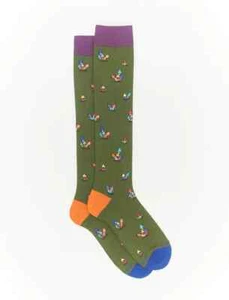 calza GALLO calze lunghe da uomo cotone leggero FUNGHETTI nuova collezione verde - Foto 1 di 3