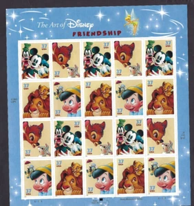US Scott# 3868a 2004 37c Booklet Pane of 20 Disney Friendship S1111 UL MNH VF - Picture 1 of 2