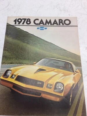 Vintage 1978 Chevrolet Camaro Sales Brochure- Complete Foto 1 de 4