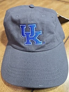UK Kentucky Wildcats Strapback Hat Charcoal Gray Adjustable Basketball OSFM NWOT - Picture 1 of 7