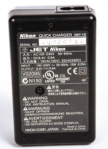Nikon MH-18 Quick Charger for Nikon EN-EL3 Batteries and DSLR Cameras