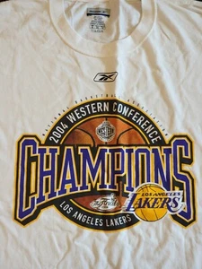 RAR Neu Reebok La Lakers 2004 NBA Western Conference Champions T-Shirt XL Kobe - Bild 1 von 3