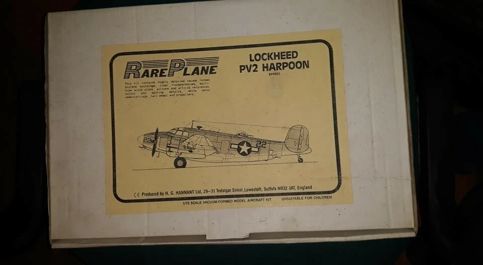 Lockheed PV-2 Harpoon - Rareplane kit RP6002 1/72 - Vintage & Rare. Perfect. - Immagine 1 di 4