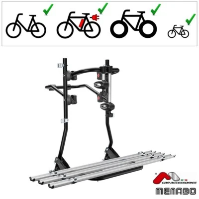 Porte-Vélos sur Hayon pour CITROEN C3 Hayon Mk1 FC FN 01-10 3 Vélos Max. 22.5kg - Photo 1/4