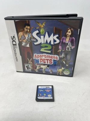 The Sims 2 Apartment Pets Nintendo DS Complete CIB Manual & Insert TESTED - Image 1 of 4
