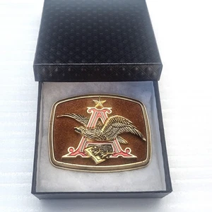 Budweiser Anheuser Busch Belt Buckle Vintage 1970's - Picture 1 of 8