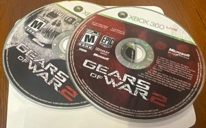 Gears of War 2 Limited Edition (XBOX 360, 2008) 2 Disc Set, Discs Only, Tested - Picture 1 of 2