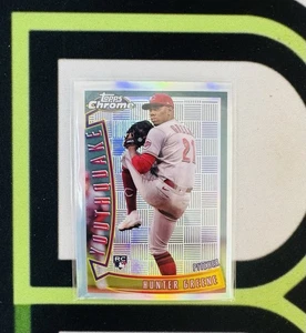 2022 Topps Chrome Baseball #YQ-4 Hunter Greene (RC) Youthquake Silver Refractor - Picture 1 of 1
