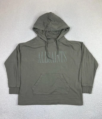Sudadera con Capucha AllSaints Para Mujer XS Verde ETIE Sudadera con Capucha Logo Pullover 100% Algodón Foto 1 de 4