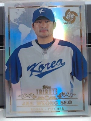 2013 TOPPS TRIBUTE JAE WEONG SEO ROOKIE REFRACTOR #7 KOREA MSK2 - Image 1 of 2