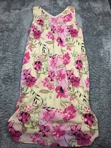 Fashion Bug Dress Womens Size 26W Maxi Sleeveless Pink Beige - Picture 1 of 11