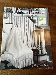 American School of Needlework Leaflet 1116, Afghans Beautiful, 6 crochet designs - Picture 1 of 4