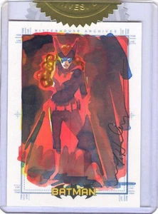 RA Batman Archives Batwoman 3-Case Incentive Painted Sketch Card By Mark McHaley - Picture 1 of 1
